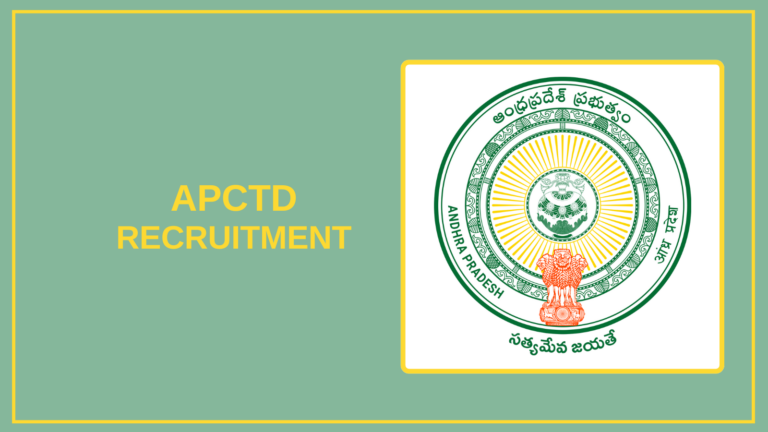 APCTD Recruitment 2025